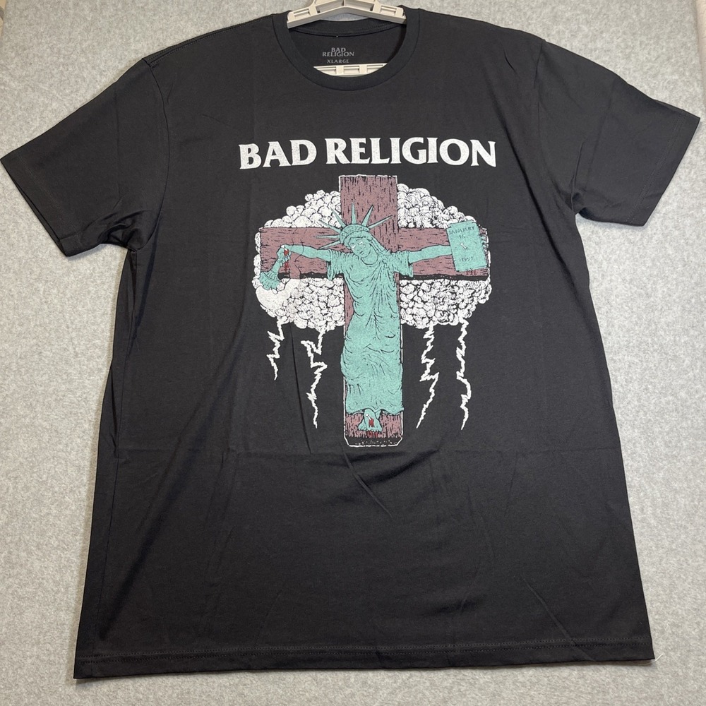 Official Merch Bad Religion Against The Grain '91 Tour Reprint Mens XL Punk Rock